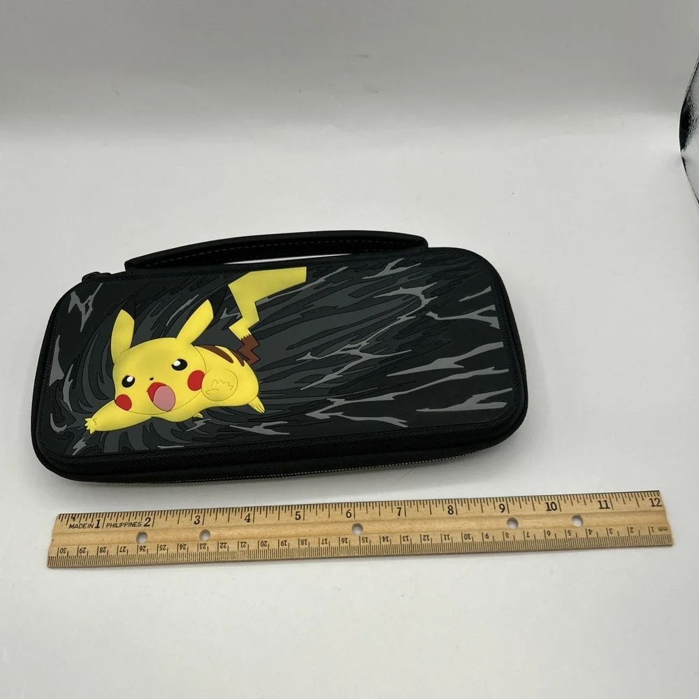 Nintendo Switch Pikachu Pokemon Carrying Case Game Slots Cushioned